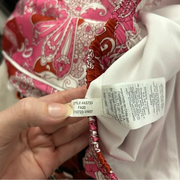 J.Crew Relaxed Wide Leg Pants in Pink Vintage Paisley - Picture 7 of 9